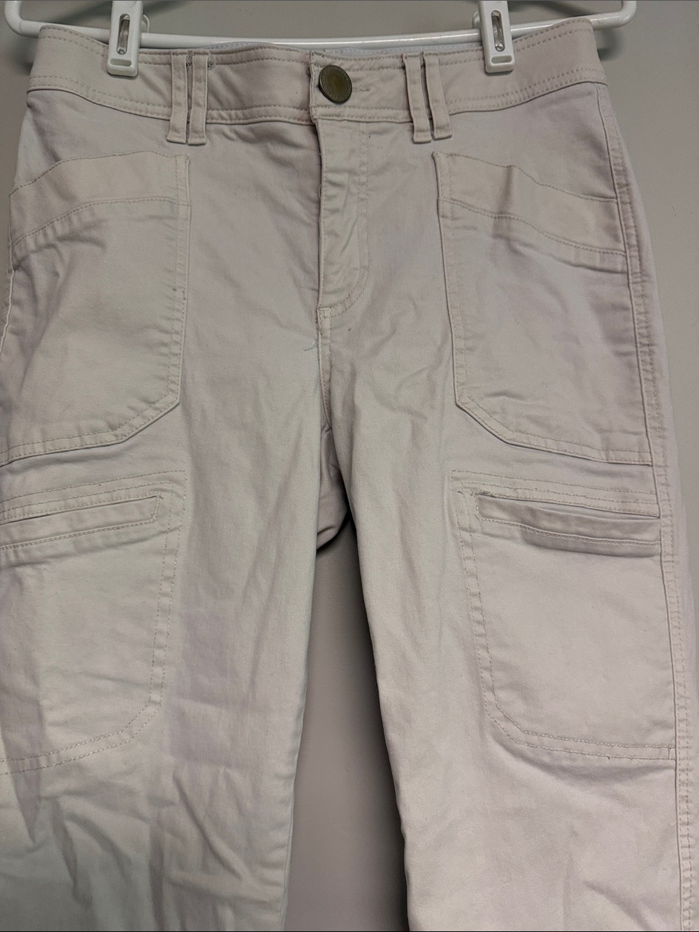 Democracy Cream Straight-Leg Utility Jeans